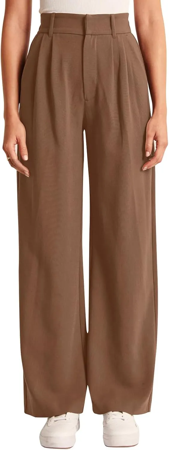 NIMIN High Waisted Work Pants for Women Business Casual Outfits 2025 Office Dress Pants Trousers with Pockets