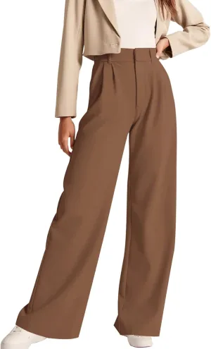 NIMIN High Waisted Work Pants for Women Business Casual Outfits 2025 Office Dress Pants Trousers with Pockets