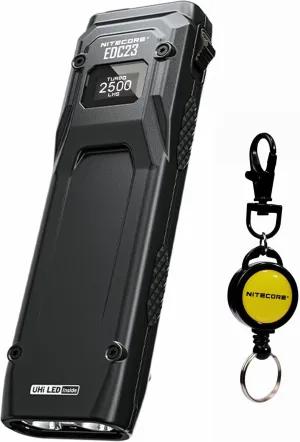 Nitecore EDC23 2500 Lumen Ultra Slim Pocket Tactical EDC Flashlight