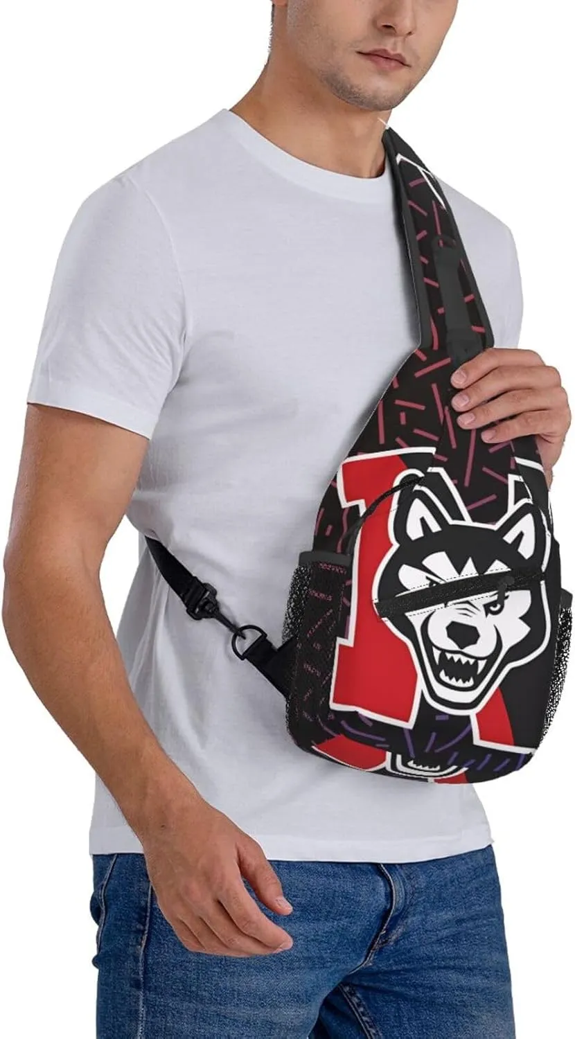 Northeastern University Crossbody Backpack Chest Shoulder Bag Lightweight One Strap Travel Hiking Daypack