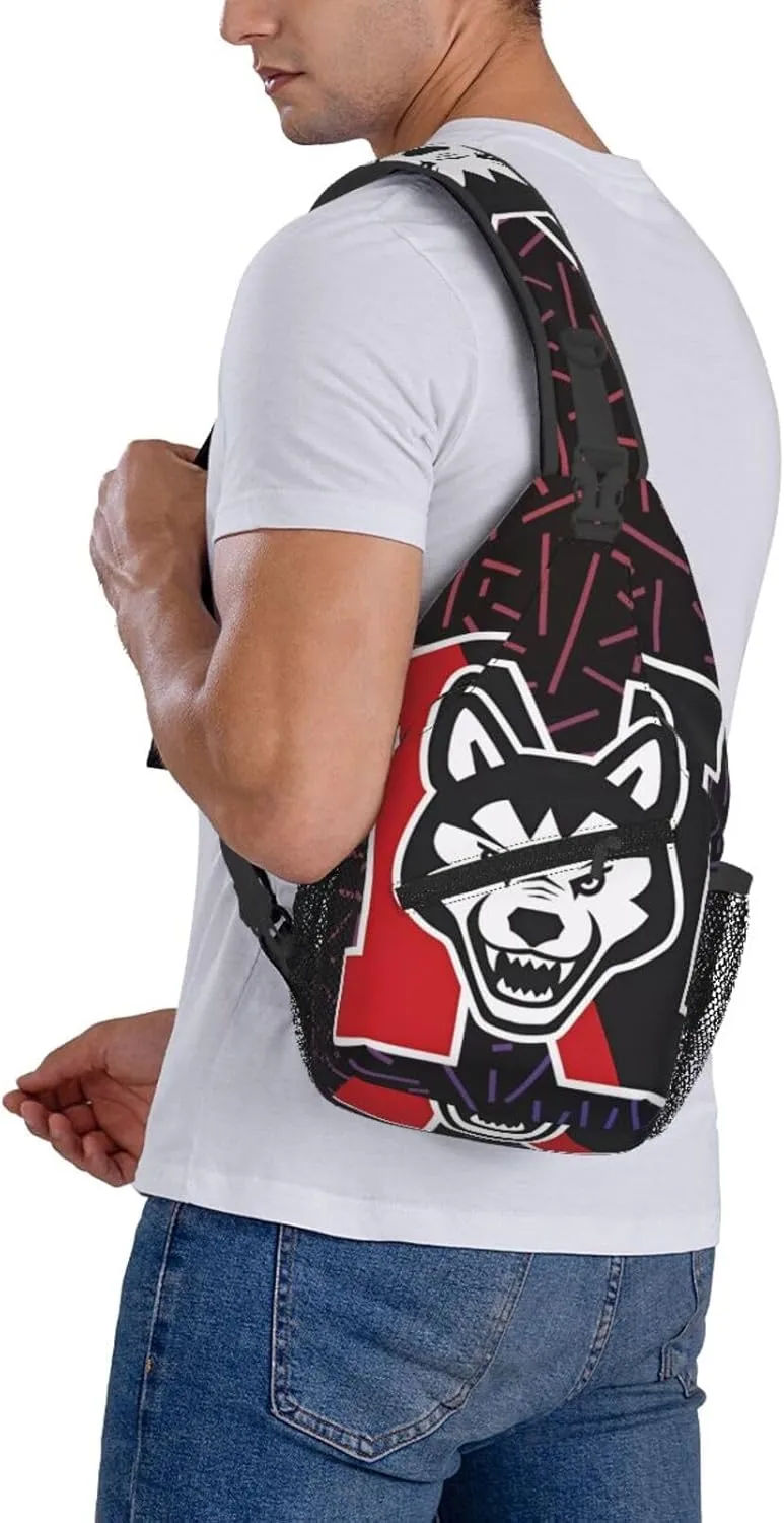Northeastern University Crossbody Backpack Chest Shoulder Bag Lightweight One Strap Travel Hiking Daypack
