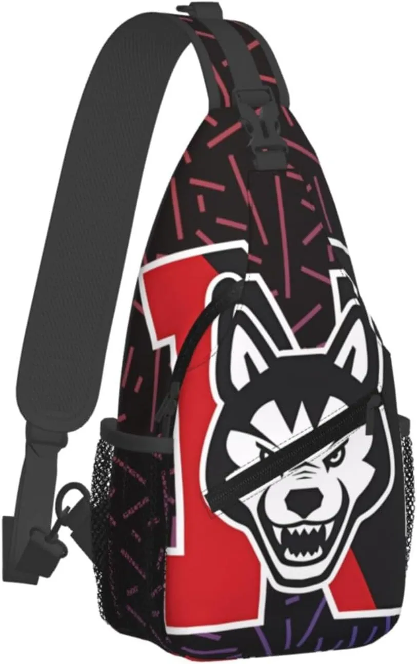 Northeastern University Crossbody Backpack Chest Shoulder Bag Lightweight One Strap Travel Hiking Daypack