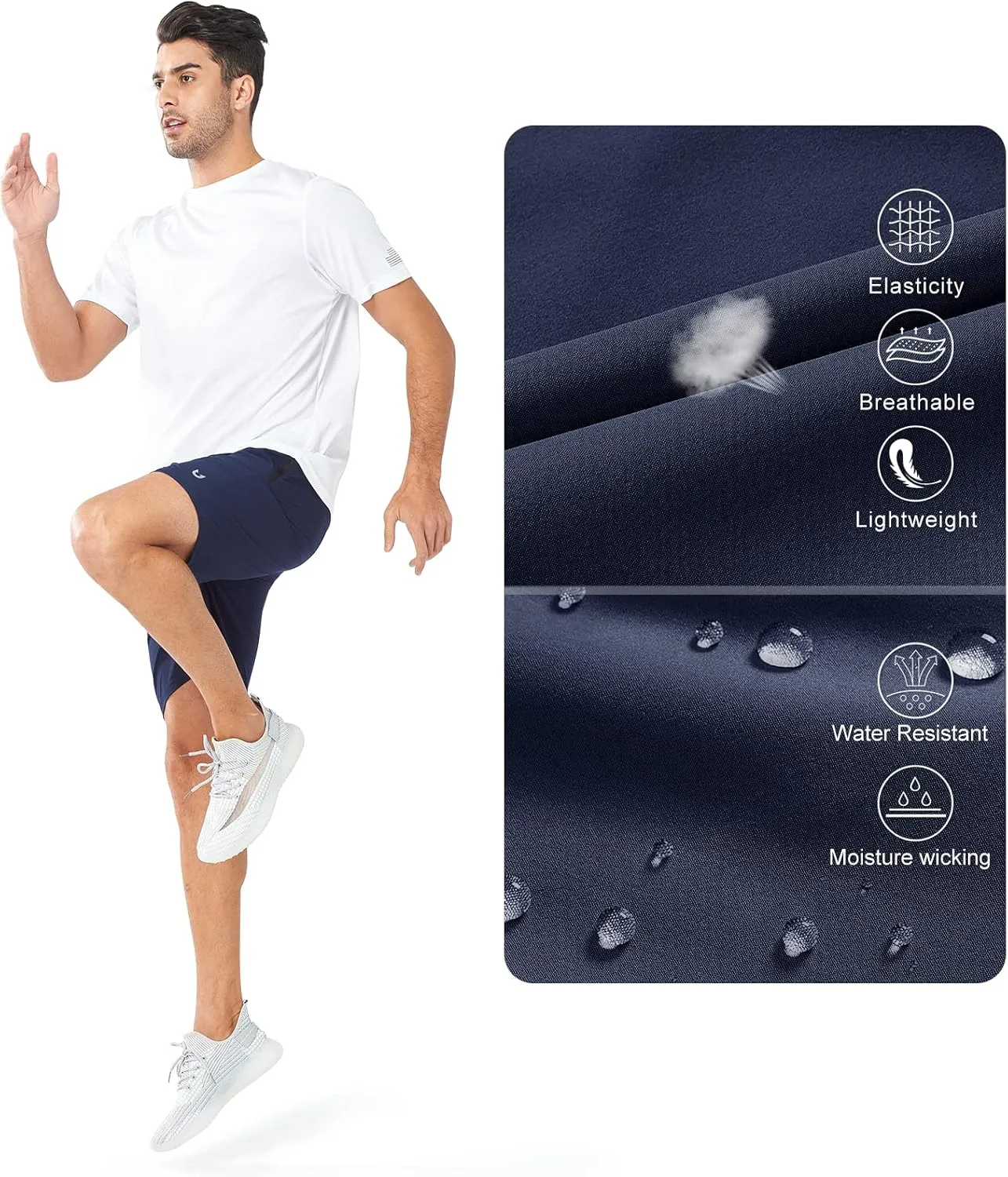 NORTHYARD Men's Athletic Running Shorts Quick Dry Workout Shorts Lightweight Sports Gym Basketball 7"/ 9"/ 5" Hiking Tennis