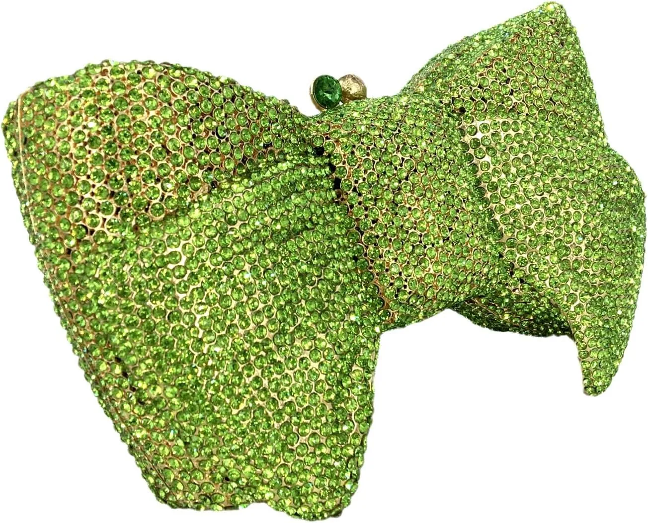 Novelty Bow Crystal Clutch Bag Women Designer Evening Handbags Bridal Party Rhinestone Clutch Purse Prom Bag,Small