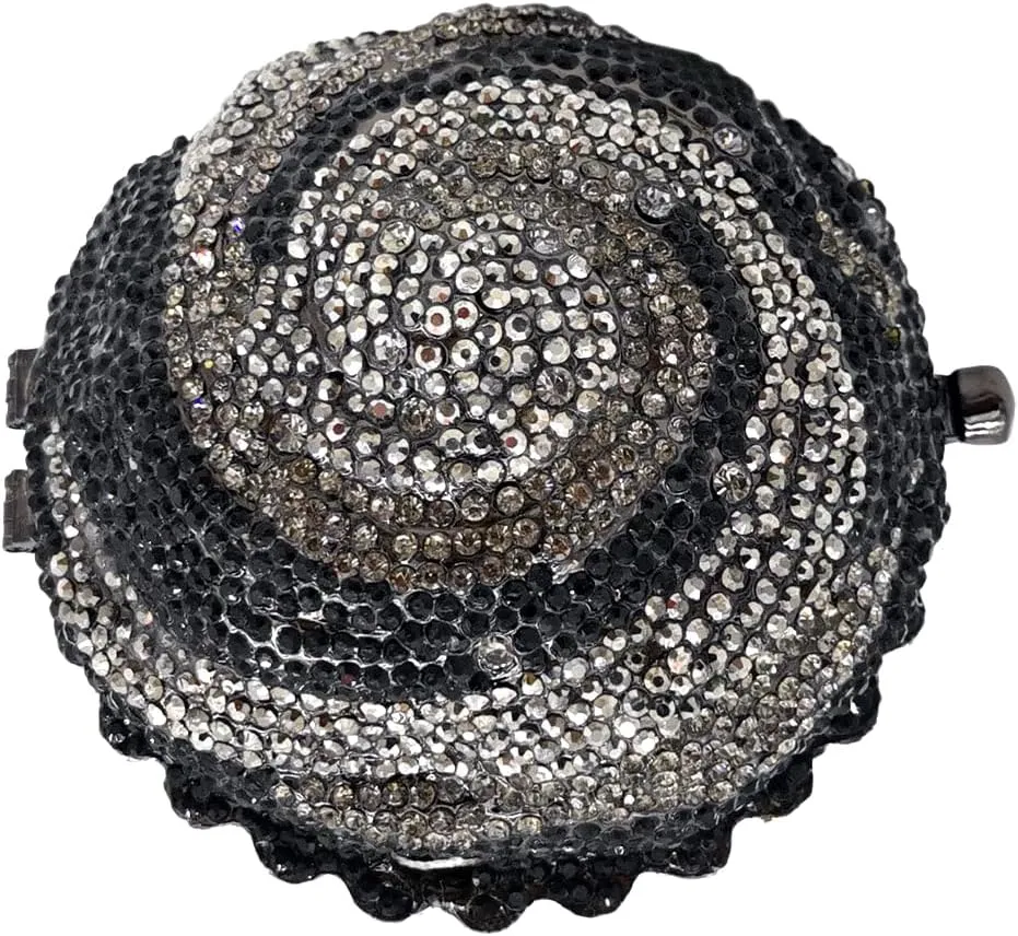 Novelty Cupcake Minaudiere Handbags Women Evening Bag Party Crystal Clutch Bag Bridal Rhinestone Clutch Purse,Mini