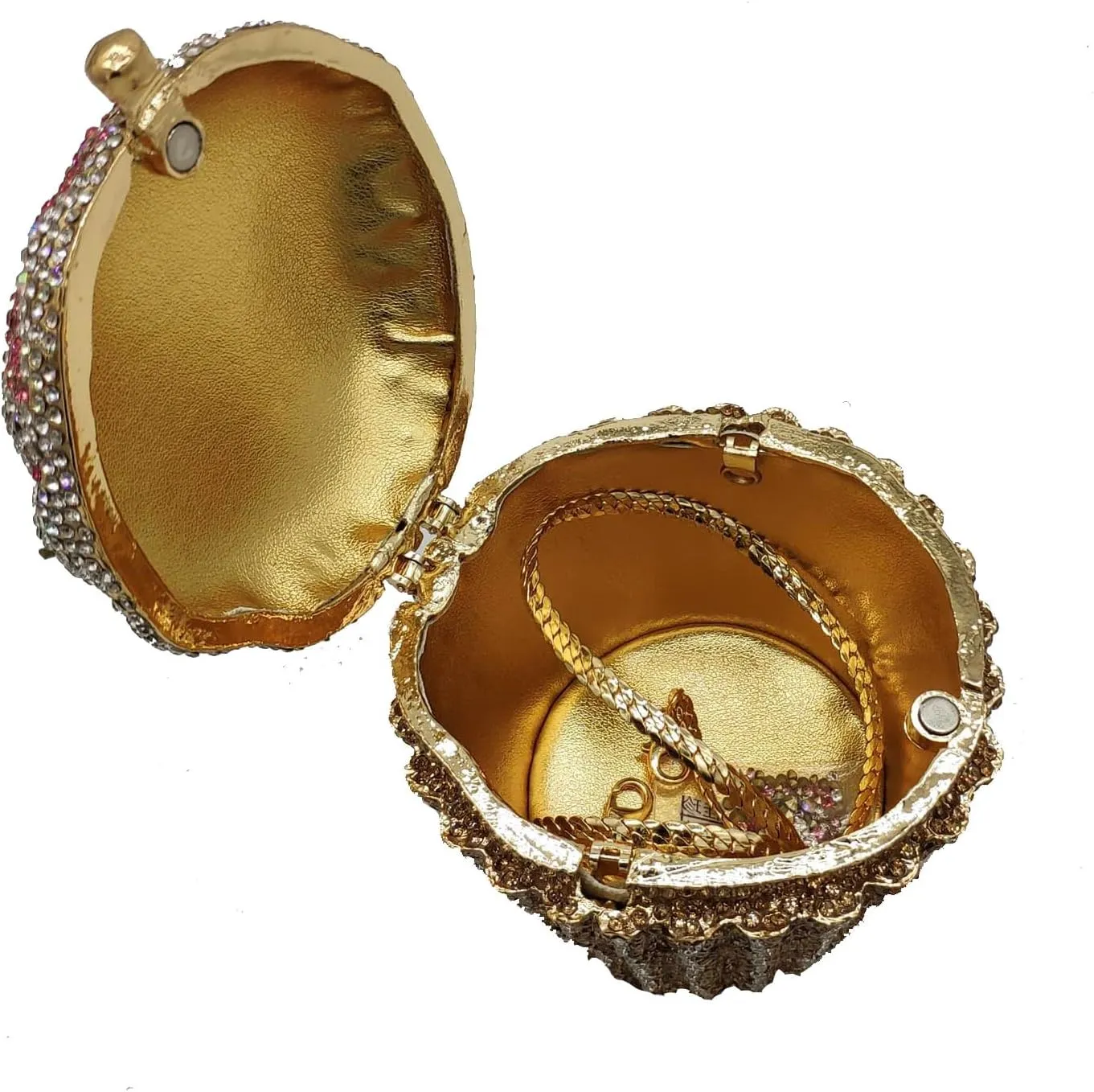 Novelty Cupcake Minaudiere Handbags Women Evening Bag Party Crystal Clutch Bag Bridal Rhinestone Clutch Purse,Mini