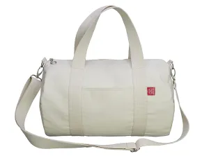 Organic Raw Cotton Canvas Duffel Bag for Women and Men Natural Canvas Duffel Gym Travel Weekender Beach College Bag Washable Anniversary Gifts
