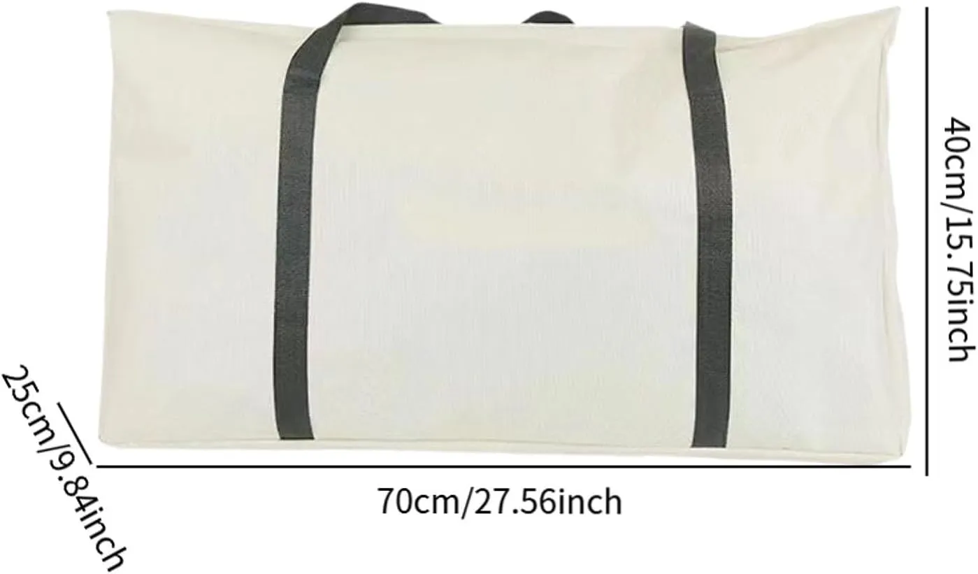 Outdoor Travel Duffel Bag Organizer Protector Zipper Closure Handbag Camping Duffle Bag for Garden Backyard Fishing Barbecue, L