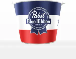 Pabst Blue Ribbon PBR Metal Beer Bucket