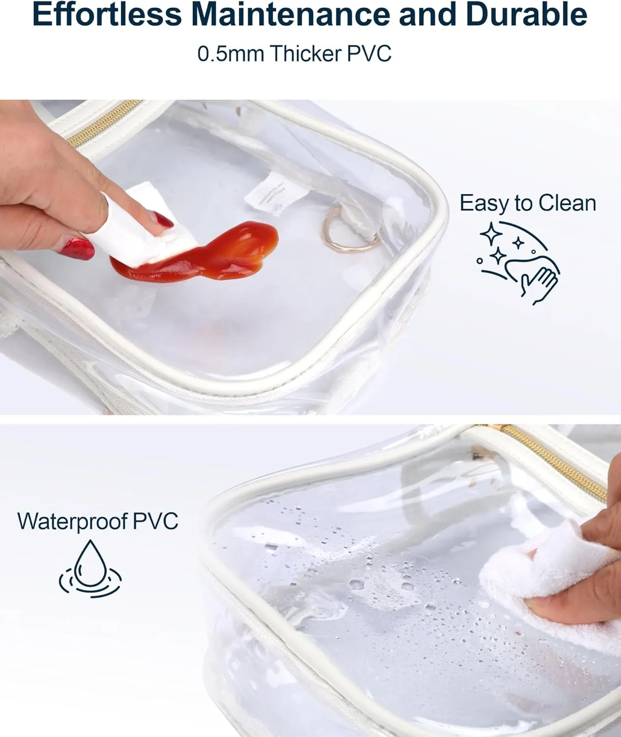 PACKISM Clear Bag for Stadium Events - Clear Sling Bag for Sport Concert, Clear Crossbody Bags for Women with Comfortable Strap