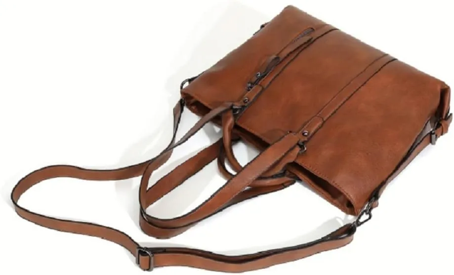 Pahajim Handbags for Women Large Designer Ladies Hobo bag Bucket Purse Faux Leather