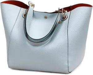 Pahajim Purses and Handbags for Women Large Capacity Work Tote Bag PU Leather Bucket Shoulder Bags Designer Satchel Hobo Bags