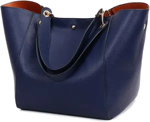 Pahajim Purses and Handbags for Women Large Capacity Work Tote Bag PU Leather Bucket Shoulder Bags Designer Satchel Hobo Bags