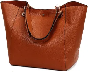 Pahajim Purses and Handbags for Women Large Capacity Work Tote Bag PU Leather Bucket Shoulder Bags Designer Satchel Hobo Bags