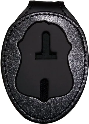 Perfect Fit FBI Belt Clip Badge Holder with Pocket and Chain (Cutout PF39)…