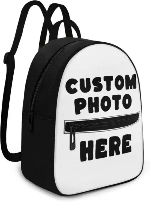 Personalized Backpack Purse for Women Work Travel,Custom Your Name, Small Mini Backpack Purse for Women Cute Birthday Valentine Day for Her Him