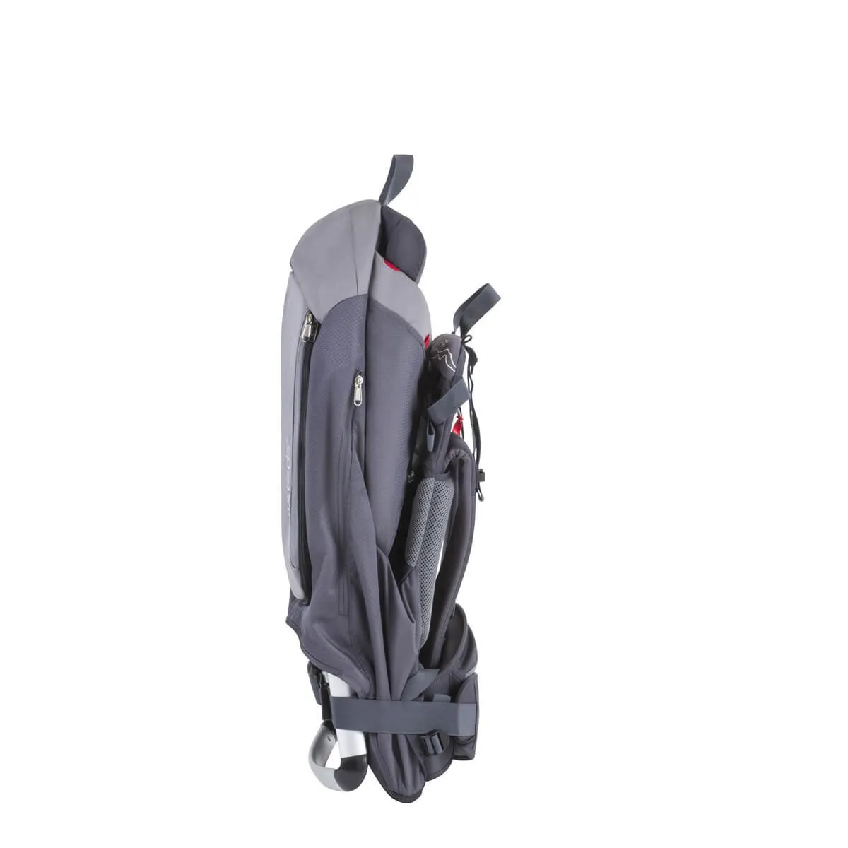 phil&teds Escape Child Carrier Frame Backpack, Red – Height Adjustable Body-Tech Harness - Articulating Dual Core Waist Belt – Includes Hood, Daypack, Change Mat – 30L Storage – 2 Year Guarantee