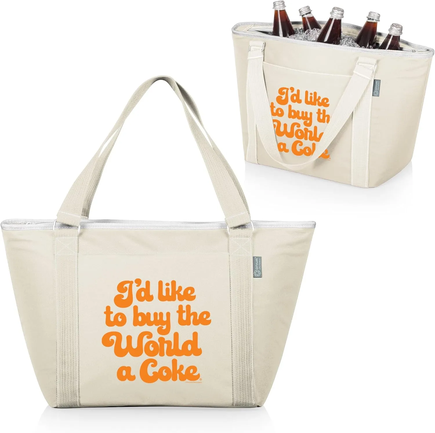 PICNIC TIME Coca-Cola Unity Love Topanga Tote Cooler Bag, Soft Cooler Bag, Picnic Cooler