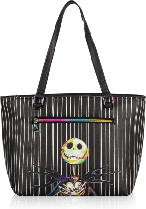 PICNIC TIME Disney Lilo & Stitch Uptown Cooler Tote Bag, Insulated Lunch Bag, Stylish Beach Bag Soft Cooler, (Black)
