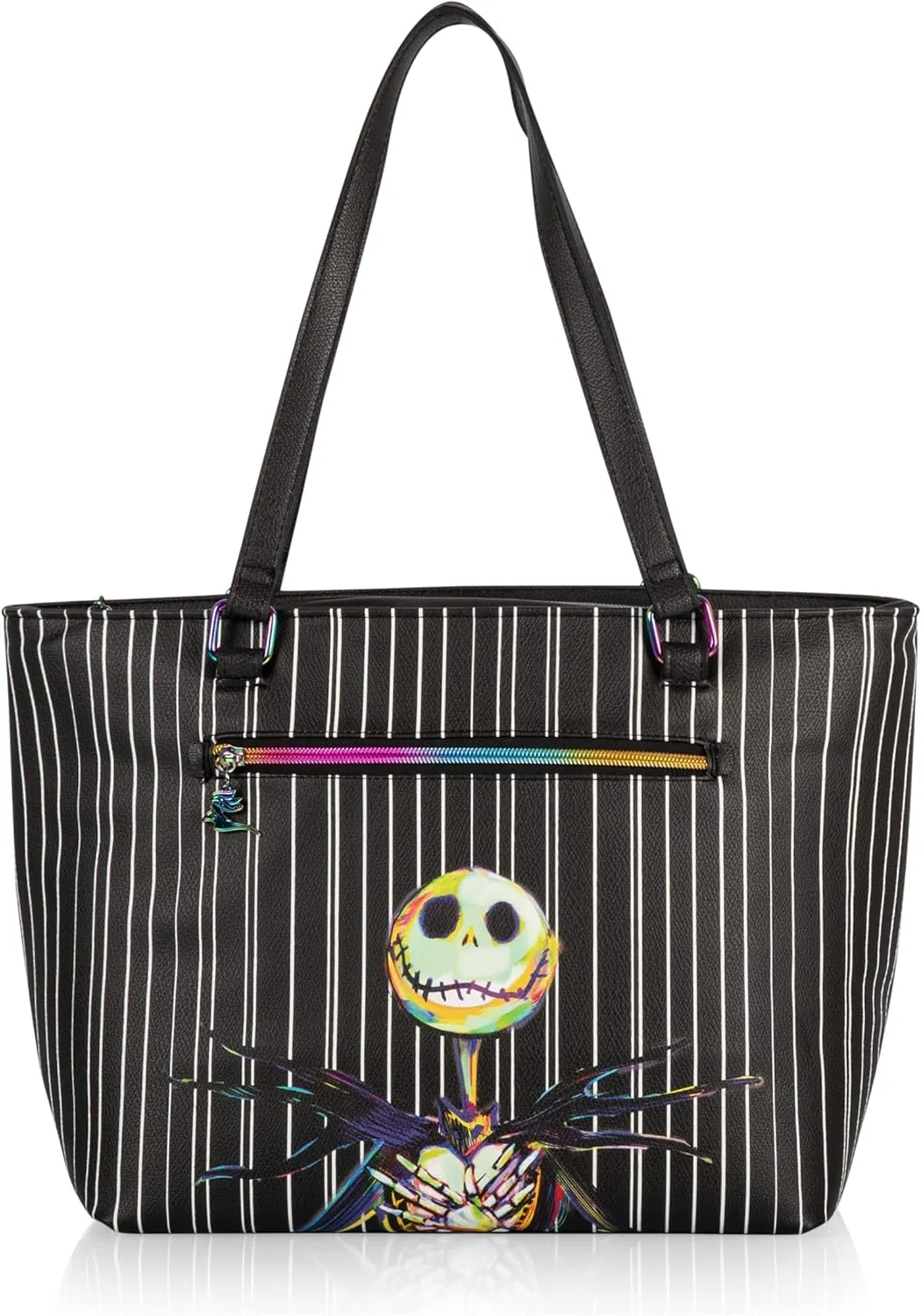 PICNIC TIME Disney Lilo & Stitch Uptown Cooler Tote Bag, Insulated Lunch Bag, Stylish Beach Bag Soft Cooler, (Black)