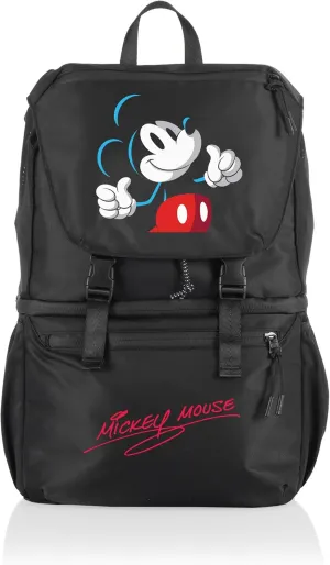 PICNIC TIME Disney Mickey Mouse Tarana Backpack Cooler made with Recycled Material, Soft Cooler Backpack, Cooler Bag, (Carbon Black)