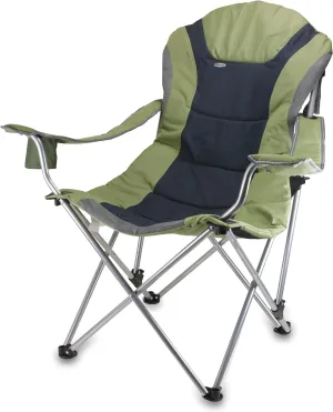 Picnic TIME Reclining Camp Chair, Beach Chair for Adults, Sports Chair with Carry Bag
