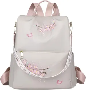 Popular Nylon Beige Pen Bag In Backpack Women School Bags Messenger Computer Bag for Men Briefcase (White, One Size)