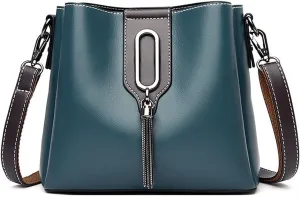PORRASSO Women Handbag Fashion Bucket Bag Ladies Crossbody Bag Satchel Tote