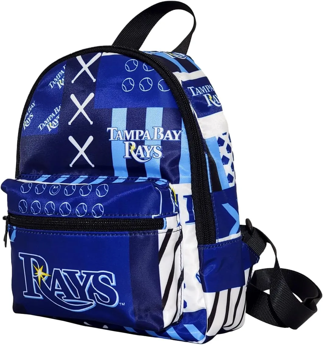 Pro Specialties Group Tampa Bay Rays Mini Backpack, Licensed Gift Merch for Rays Fans (Street Series Adult Bags) Ideal small backpack Waterproof, and trendy Tampa Bay Merchandise for Women