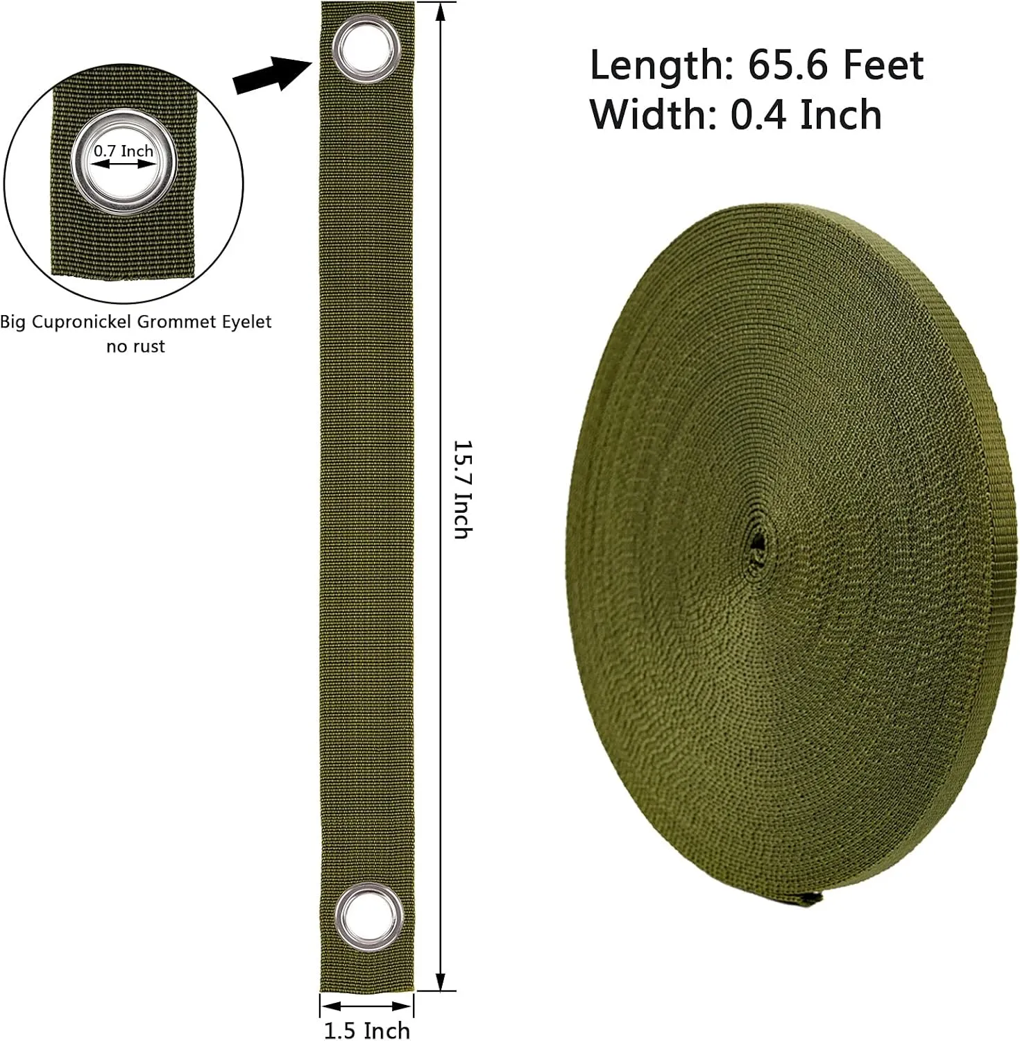 Professional Tree Stake Kits for 2 Trees- 6pcs 15.7 Inch Tree Straps   65.6 Feet Strong Rope for Plant Fix Straight Healthy Growth,Green