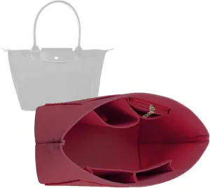 Purse Organizer Insert for le pliage Le Pliage Neo Handbags Insert Organizer 1012claret2-S
