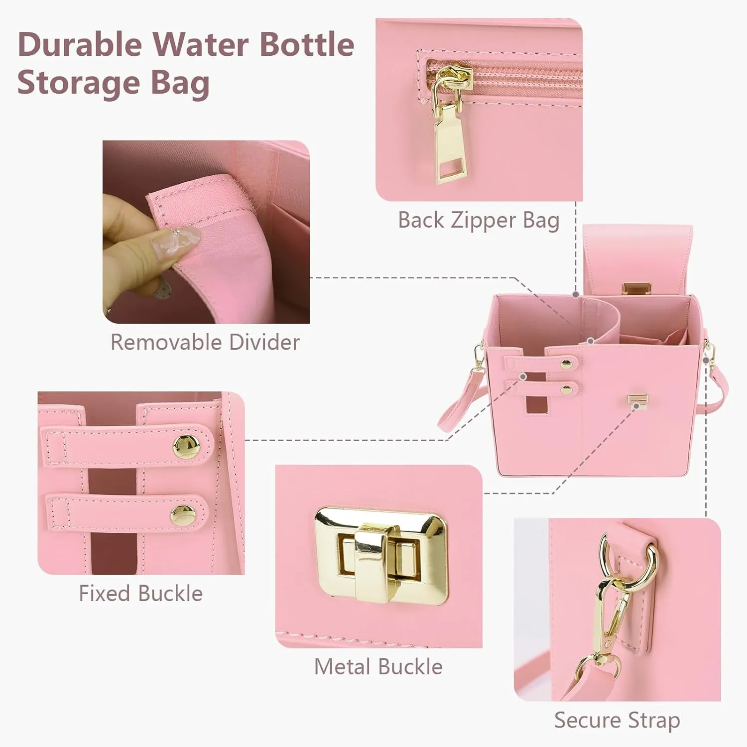Purses With Cup Holder Crossbody Bags for Women Water Cup Cross Bottle Tumbler Purse Tote Bag With Cup Holder with Strap