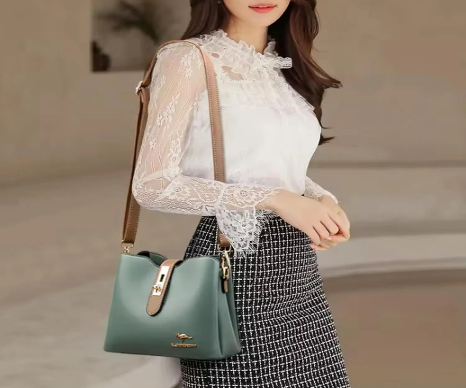 Quality Leather Bucket Bags For Women - Modern Hobo Purses Small And Large