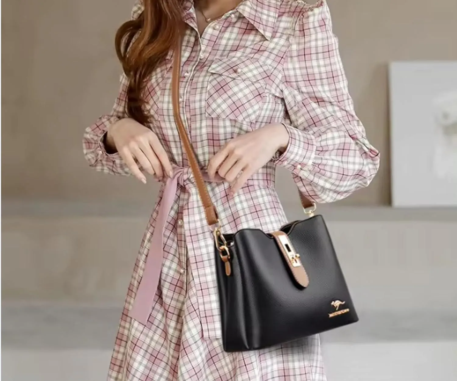 Quality Leather Bucket Bags For Women - Modern Hobo Purses Small And Large