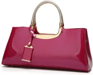 Quality Patent Leather Women Bag Travel Shoulder Bag For Women Tote Leather Handbags For Women