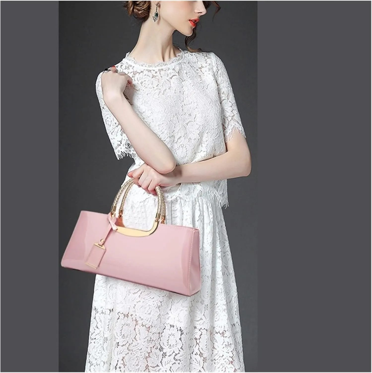 Quality Patent Leather Women Bag Travel Shoulder Bag For Women Tote Leather Handbags For Women