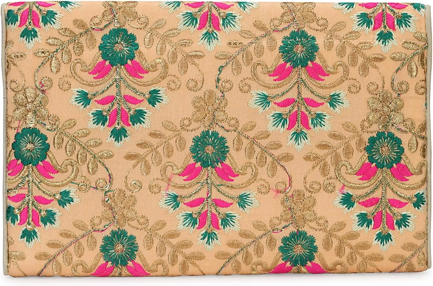 Rajasthani Indian Art Sling Bag Foldover Clutch Purse For Women, Indian Handcrafted Foldover Sling Clutch