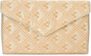 Rajasthani Indian Art Sling Bag Foldover Clutch Purse For Women, Indian Handcrafted Foldover Sling Clutch