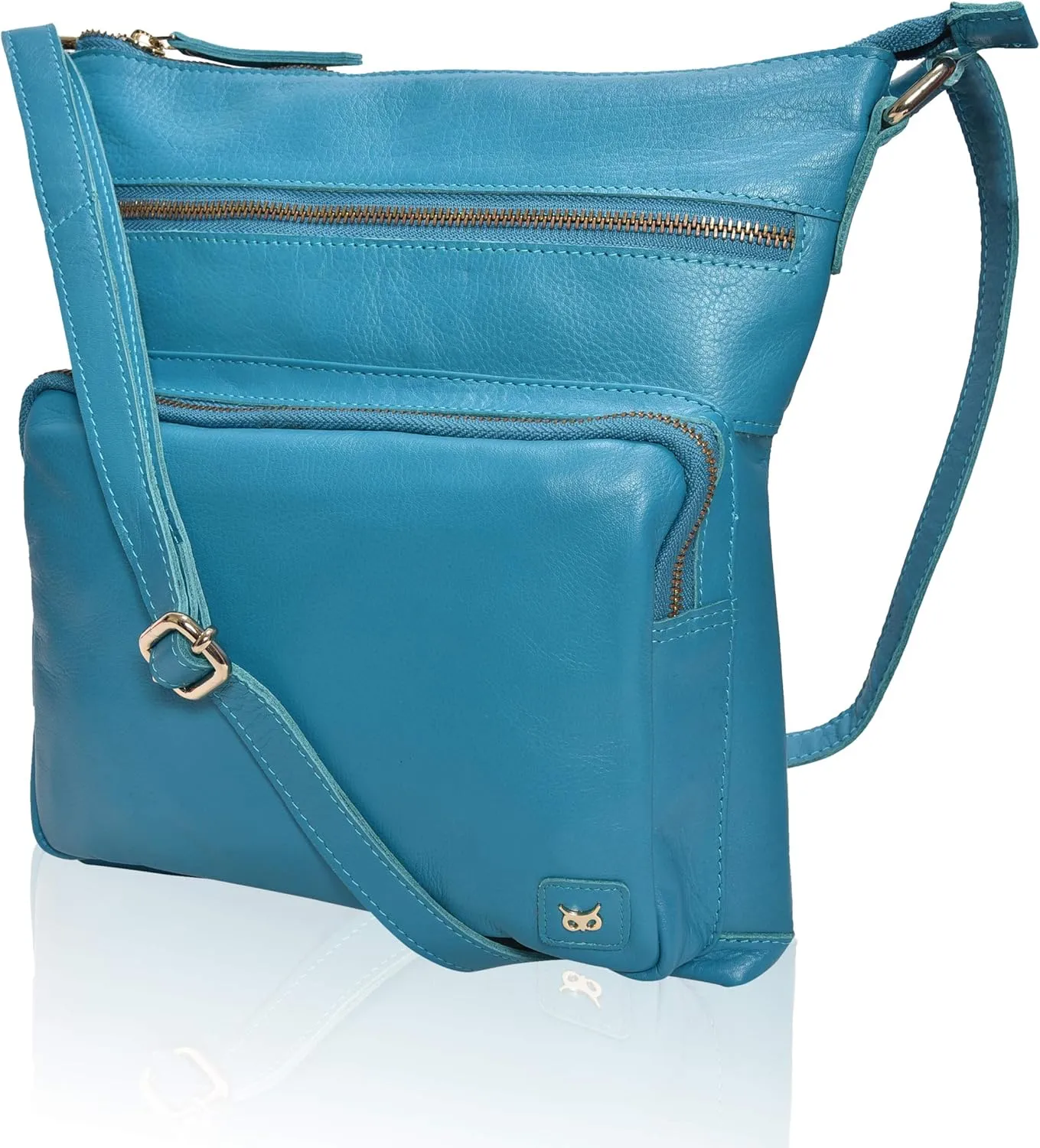 Real Leather Crossbody Bags Purses for Women Shoulder Handbags Crossover Handmade Stylish Trendy Pocketbook