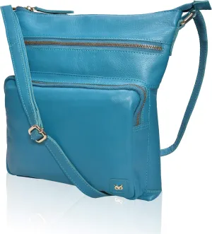 Real Leather Crossbody Bags Purses for Women Shoulder Handbags Crossover Handmade Stylish Trendy Pocketbook