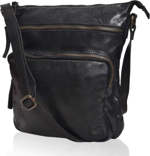 Real Leather Crossbody Bags Purses for Women Shoulder Handbags Crossover Handmade Stylish Trendy Pocketbook