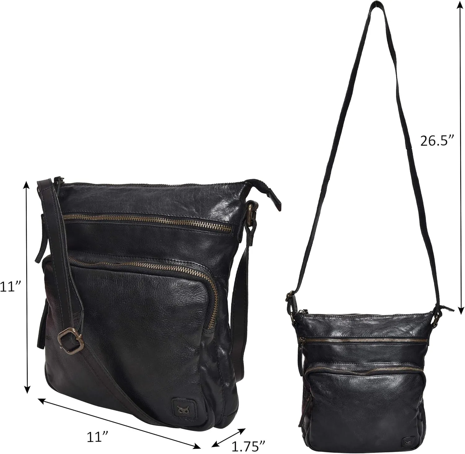Real Leather Crossbody Bags Purses for Women Shoulder Handbags Crossover Handmade Stylish Trendy Pocketbook