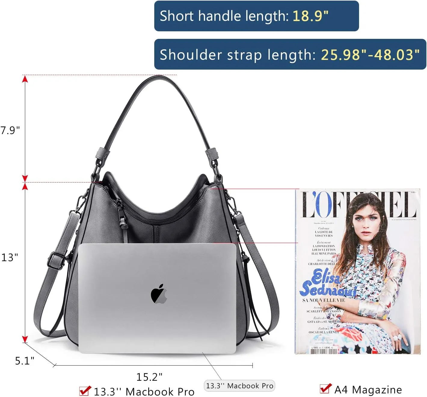 Realer Hobo Crossbody Bags for Women Designer Leather Hobo Handbags Retro Large Size Shoulder Bag Bucket Purse