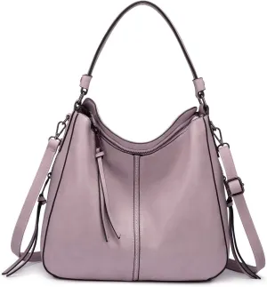 Realer Hobo Crossbody Bags for Women Designer Leather Hobo Handbags Retro Large Size Shoulder Bag Bucket Purse