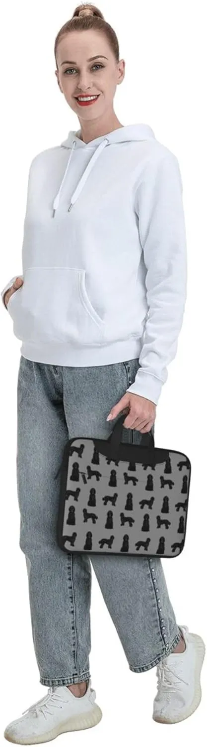 Red Black Polka Dots Ladybugs Laptop Shoulder Bag ​for Men Women, Computer Carrying Case Messenger Bag with Strap
