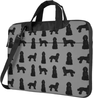 Red Black Polka Dots Ladybugs Laptop Shoulder Bag ​for Men Women, Computer Carrying Case Messenger Bag with Strap