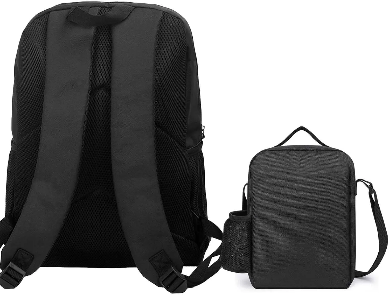 Red Cherry Shoulder Backpack Diagonal Lunch Bag Pencil Case Set