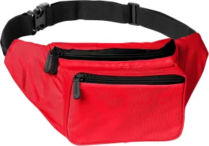 Red Fanny Pack Belt Bag I Mens Fanny Packs for Women Fashionable - Crossbody Bag Bum bag Waist Bag Waist Pack - Hands Free for Hiking, Running, Travel, Waterproof and more