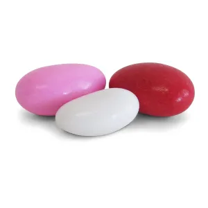 Red Pink & White Jordan Almonds Mix by It's Delish, 1 LB Bulk Bag | Valentines and Mothers Day Girl Theme Bulk Party Favors Almond Nut Coated in Sweet Hard Candy Shell - Vegan & Kosher