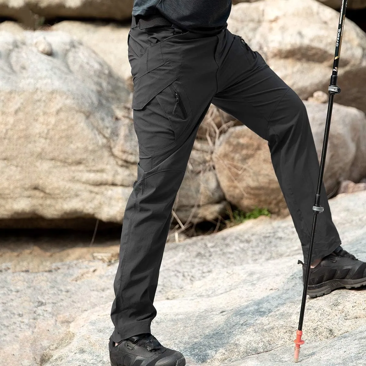 ReFire Gear Men's Quick Dry Tactical Pants Summer Lightweight Outdoor Hiking Cargo Trousers
